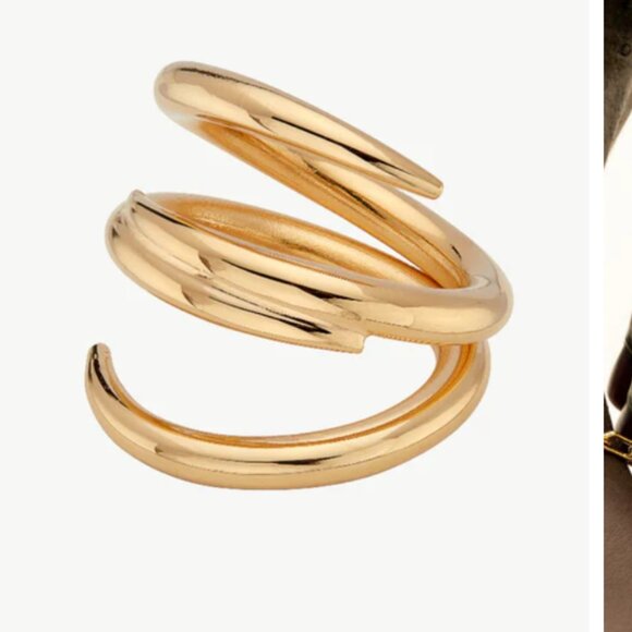 SOKO Amali Open Gold Twisted Ring - Picture 2 of 7